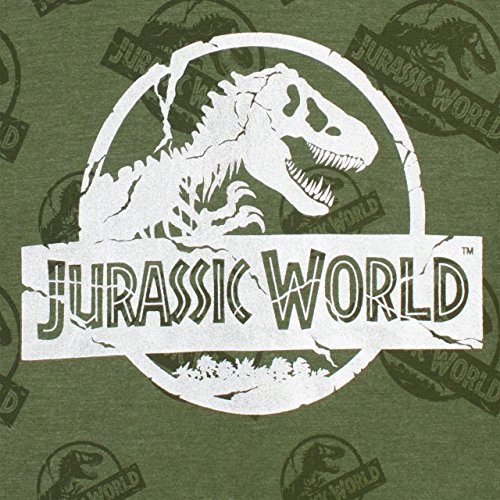 Jurassic World Camiseta para niño Logo Verde 7-8 Años
