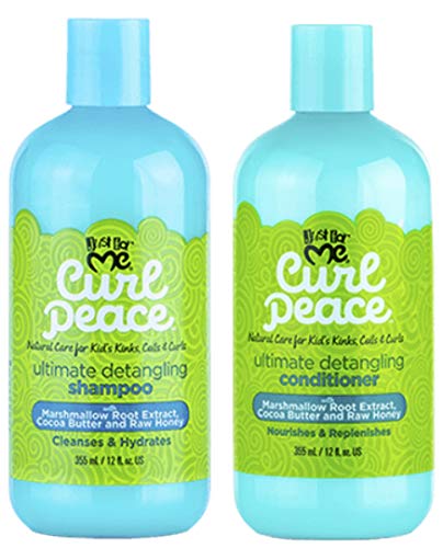 Just For Me Curl Peace Ultimate Champú y Acondicionador Desenredante 12oz