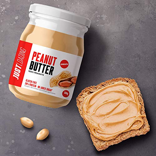 Just Loading - Crema de Cacahuete 100% Natural PACK 3 Uds x 500 g - Sin gluten y fuente de proteínas…