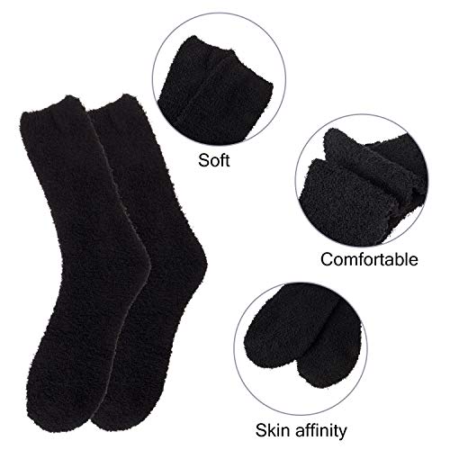 Justay 5 Pares Calcetines para Hombre Lana Coral Elástica Invierno Súper Cálidos