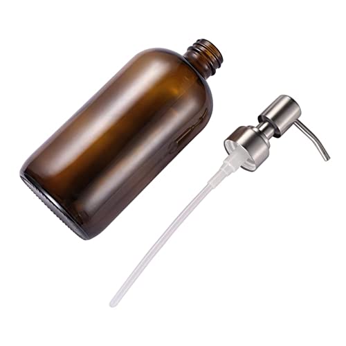JUSTPING dispensador de jabón Champú de Cristal Loción vacía Botella de Bomba de Botella de Botella de Vidrio Recargable for champú Ducha DE Ducha DISPENSORES DE JABÓN LÍQUIDO (Color : Picture 1)