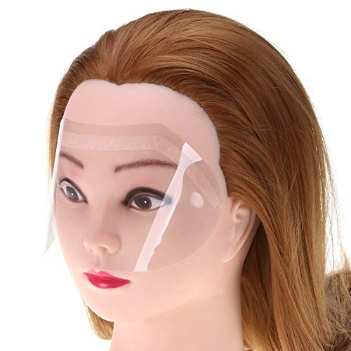 Kalolary 100pcs Transparente Hairspray Shield para suministros de peluquería y extensiones de pestañas párpado de ojos