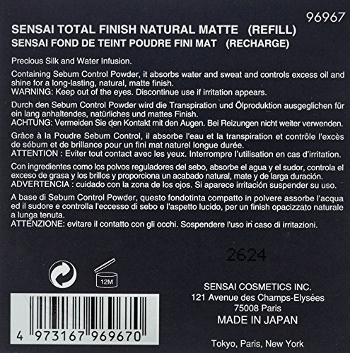 Kanebo Total Finish Refill Natural Mate Polvo Compacto Tono Tm05-12 gr