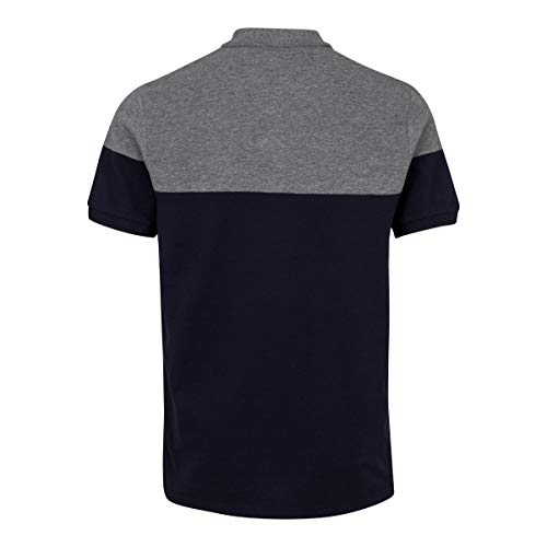 Kappa PIANETTI Polo de Manga Corta, Hombre, Azul Marino/Gris, 3XL