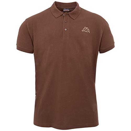 Kappa Polo Clásico Edición ZiATEC con práctica Bolsa de lavandería | Camisa de Golf básica de Mangas Cortas, Mezclas en Muchos Colores, tamaño:XXL, Color:1 x Asfalto/Gris
