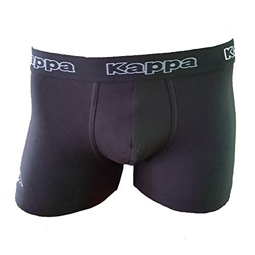 Kappa ZiATEC Edition - Calzoncillos tipo bóxer para hombre, S-XXXXXL, con práctica malla de lavado, paquetes de 3, 6 y 9 unidades, ropa interior para hombre 3 x gris asfalto. M