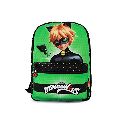 KARACTERMANIA Ladybug Cat Noir Transform, Mochila infantil reversible, 31 cm, Multicolor