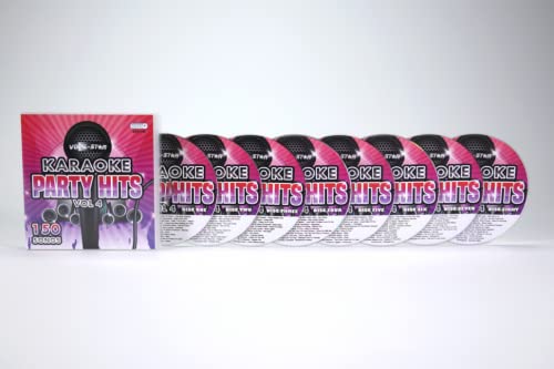 Karaoke Party Hits Vol 4 CDG CD+G Disc Set - 150 Songs on 8 Discs Including The Best Ever Karaoke Tracks Of All Time (Take That ,Beyonce, Beatles, Elton John, One Direction & much more