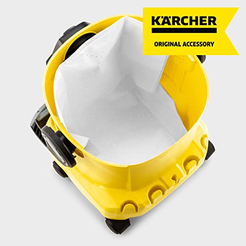 Kärcher Kit de Bolsas de Filtro de Fieltro Originales KFI 487, 4 Unidades, Doble Capa, Extremadamente Resistentes, Robustas, para Aspiradores en Seco y Húmedo WD (2.863-006.0)