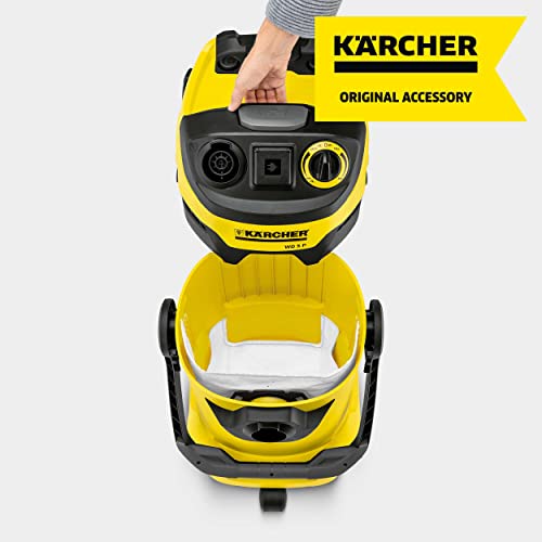 Kärcher Kit de Bolsas de Filtro de Fieltro Originales KFI 487, 4 Unidades, Doble Capa, Extremadamente Resistentes, Robustas, para Aspiradores en Seco y Húmedo WD (2.863-006.0)