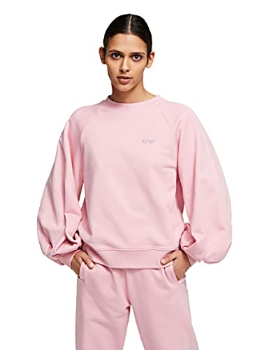 KARL LAGERFELD Sudadera con Logotipo Balloon Slv, Rosa, XL para Mujer