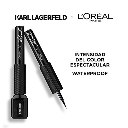 Karl Lagerfeld x L'Oréal Paris Eyeliner Chic Rose Silver, Tono Plateado