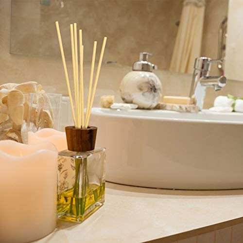 KATOOM Reed difusor de Aceite 200pcs Varillas de Reed de Rattan casero Madera Natural Sticks Fragancia para el hogar Cocina baño Sala de Estar Oficina Restaurante Hombre Mujere señorita Estudiante