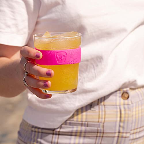 KeepCup Brew, Taza de vidrio reutilizable, mediana 12 oz/340 ml, amanecer