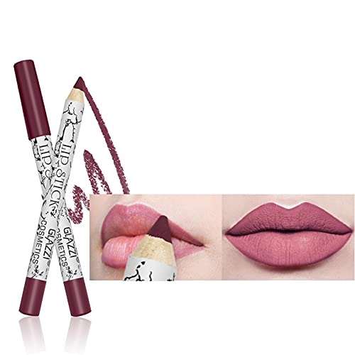 Keepwin® 12 Colores Perfilador de Labios de Profesional Maquillaje Delineador de Labios Impermeable Lip Liner Lápiz de Labios Larga Duración Lápiz Labial Colour Comfort Lipliner Pencil Set
