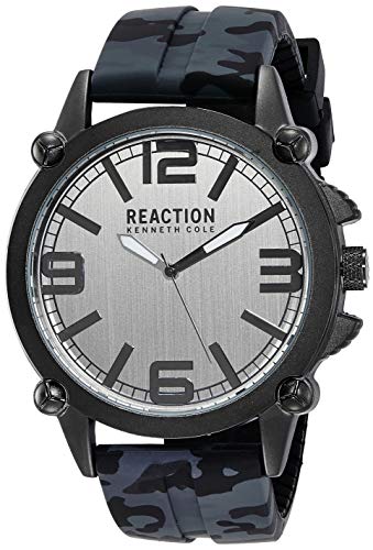Kenneth Cole Reaction RK50547003 - Reloj de pulsera para hombre, color negro y gris