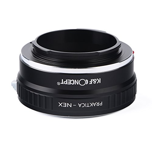 K&F Concept Praktica B Adaptador ∙Compatible con Cámara Sony E-Mount (NEX/Alpha) ∙ Adaptador para Lente Praktica B