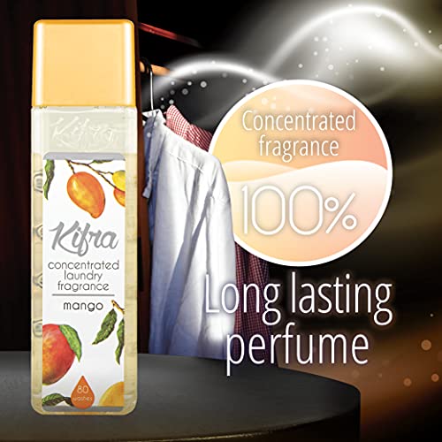 KIFRA MANGO Perfume de Lavandería Concentrado 200ml 80 Ciclos de Lavado