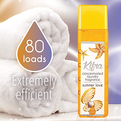 KIFRA SUMMER LOVE Perfume de Lavandería Concentrado 200ml 80 Ciclos de Lavado