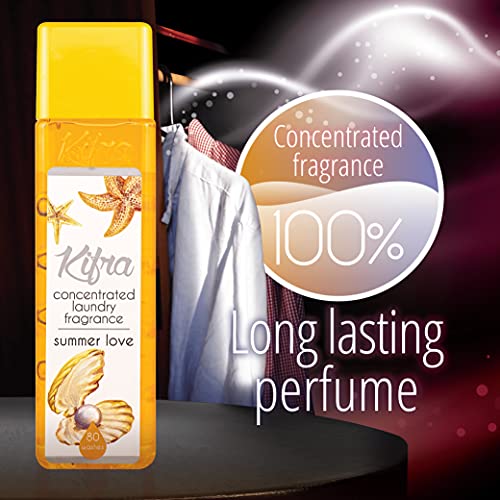 KIFRA SUMMER LOVE Perfume de Lavandería Concentrado 200ml 80 Ciclos de Lavado
