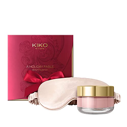 KIKO Milano A Holiday Fable Beauty Sleep Kit | Kit Para El Cuidado De La Piel: Mascarilla Facial Y Antifaz De Noche De Seda Satinada