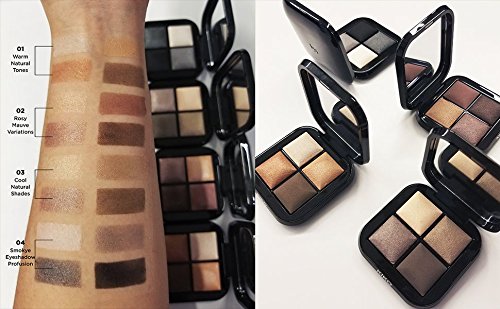KIKO Milano Bright Quartet Baked Eyeshadow Palette 03 | Paleta con 4 sombras de ojos cocidas para uso en seco y mojado