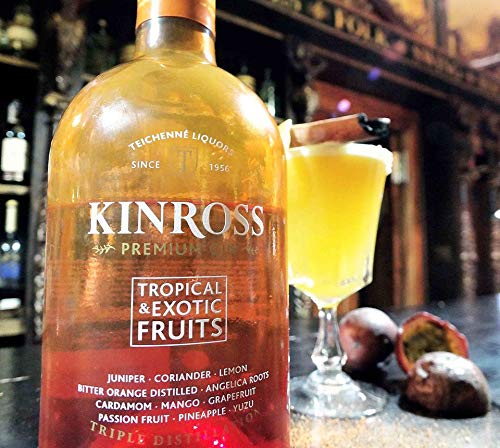 Kinross Gin premium tropical&exotic fruits - 3 botellas x 700 ml - Total: 2100 ml