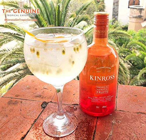 Kinross Gin premium tropical&exotic fruits - 3 botellas x 700 ml - Total: 2100 ml