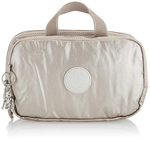 Kipling JACONITA Bolsa de aseo, 22 cm, 3 litros, Plateado (Metallic Glow)