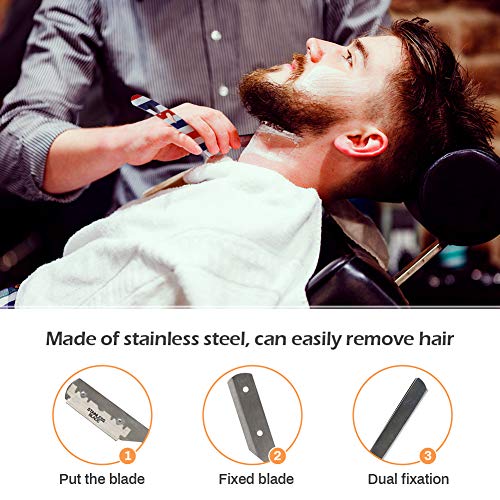 Kit Barba Cuidado Para Hombres, Achort Set Herramientas de Aseo y Cepillo, Peine, Tijeras, Mejores Regalos para Lui