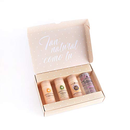 Kit de Cosmética Natural Hombre | Caja Cosmética con 4 cremas: Aloe Vera Confort | Hidratante Hombre | Contorno Ojos y Labios HP Seda y de REGALO Agua Micelar Desmaquillante | Magister Formula