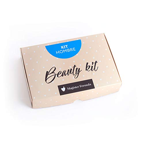 Kit de Cosmética Natural Hombre | Caja Cosmética con 4 cremas: Aloe Vera Confort | Hidratante Hombre | Contorno Ojos y Labios HP Seda y de REGALO Agua Micelar Desmaquillante | Magister Formula
