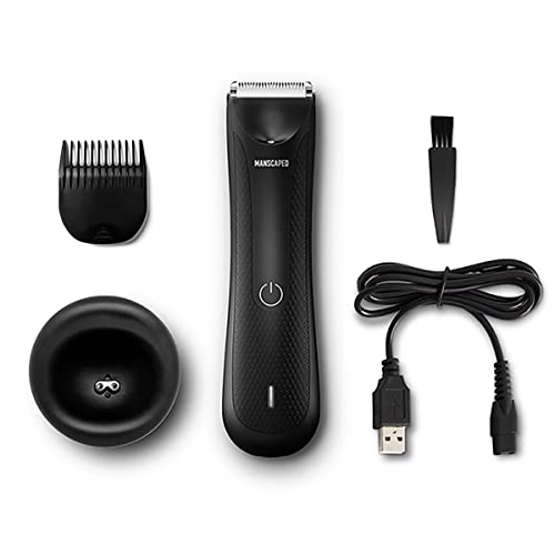 Kit de cuidado corporal de MANSCAPED™ Trim and Snip 3.0, afeitadora eléctrica de diseño ergonómico e impermeable The Lawn Mower™ 3.0 y kit de cuidado personal para hombre y manicura The Shears 2.0