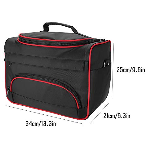 Kit de herramientas de peluquería Moda Avant-garde Gran capacidad Pro Hair Equipment Salon Tool Bolsa de transporte Estuche de viaje Bolsa(Negro)