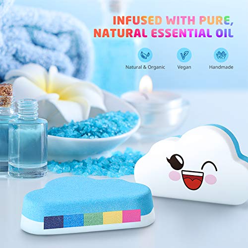 Kit de Regalo Bombas de Baño, Ribivaul Bombas de Baño Hecho a Mano con Ingredientes Naturales y Orgánicos, Opción de Kit Regalo Ideal para Halloween / Navidad, 4.65 oz x 2Pcs