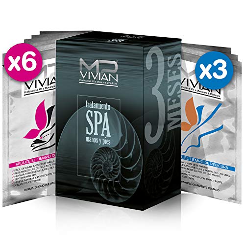 KIT profesional manicura y pedicura efecto SPA desechables. Tratamiento integral manos y uñas.