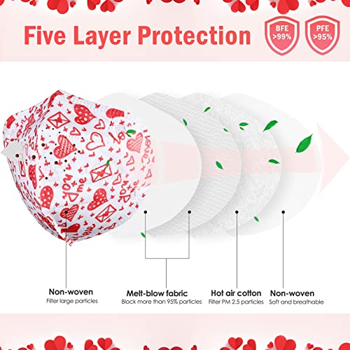 KKmier Mascarillas FFP2 Homologadas, Mascarilla (30 Pack) ffp2 con Pendientes Elásticos y Clip Nariz Adaptable, Protección de 5 capas y Filtración de Partículas (EFP) ≥95% [Certificada CE]