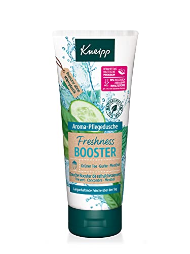 Kneipp Gel de ducha aromático Freshness Booster, té verde, pepino y mentol, 200 ml