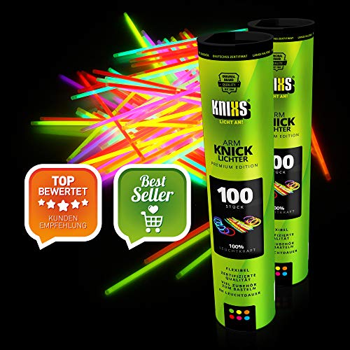 KNIXS - 200 luces de pliegue, durante 10 años en la calidad de profesional, la nota de prueba alemana: 1,6 / con eso 200 indios de verbo x 3D + 4 indios de verbo de pelota por separado, 6 colores MEZCLA SOBERBIA