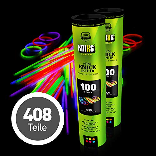 KNIXS - 200 luces de pliegue, durante 10 años en la calidad de profesional, la nota de prueba alemana: 1,6 / con eso 200 indios de verbo x 3D + 4 indios de verbo de pelota por separado, 6 colores MEZCLA SOBERBIA