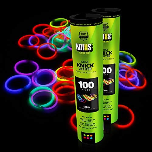 KNIXS - 200 luces de pliegue, durante 10 años en la calidad de profesional, la nota de prueba alemana: 1,6 / con eso 200 indios de verbo x 3D + 4 indios de verbo de pelota por separado, 6 colores MEZCLA SOBERBIA