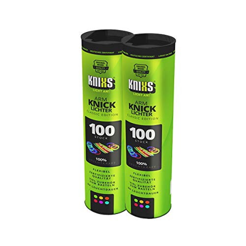 KNIXS - 200 luces de pliegue, durante 10 años en la calidad de profesional, la nota de prueba alemana: 1,6 / con eso 200 indios de verbo x 3D + 4 indios de verbo de pelota por separado, 6 colores MEZCLA SOBERBIA