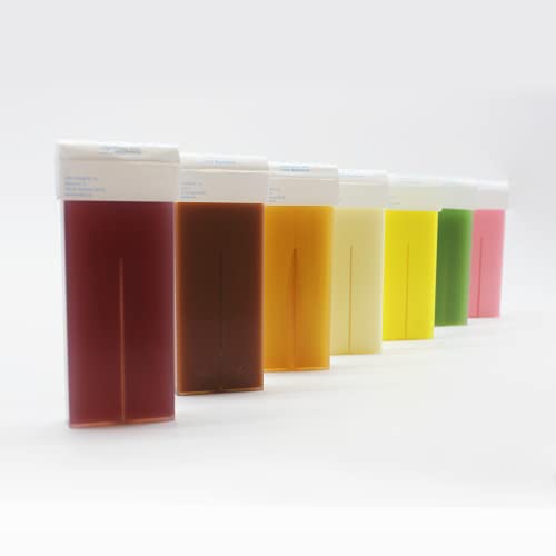 KOKEN - Cera Depilatoria Roll-on 100ml Universal - Pack 6 Cartuchos Chocolate (Resinas 100% Españolas)