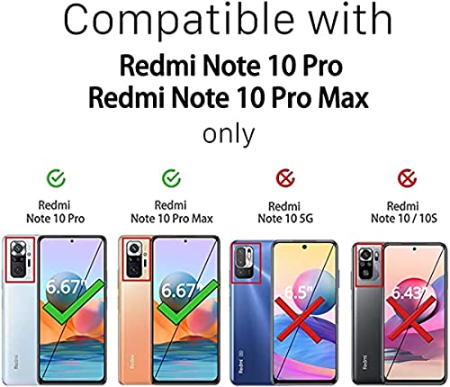 Kokio Funda con Cuerda para Xiaomi Redmi Note 10 Pro 4G/Redmi Note 10 Pro MAX 6.67" Carcasa Transparente Suave Silicona Case con Colgante Cordón Colgar Collar Correa de Cuello Cadena Cordón Fundas