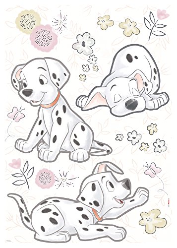Komar Pegatinas de Disney Best of Friends, tamaño 50 x 70 cm, 20 piezas, pegatinas de pared, pegatinas para pared, diseño de perro dálmata, para habitación de niños, habitación de bebé, 14055h