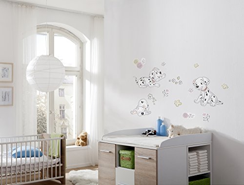 Komar Pegatinas de Disney Best of Friends, tamaño 50 x 70 cm, 20 piezas, pegatinas de pared, pegatinas para pared, diseño de perro dálmata, para habitación de niños, habitación de bebé, 14055h