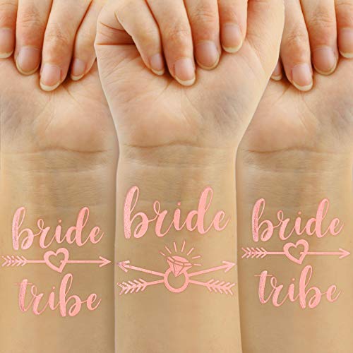Konsait Set de Novia a Ser Banda y Velo Blanco de Novia de Boda con Peine, Novia Tiara Corona, Gafas, Tatuajes Despedida de Soltera Accesorios para Boda Fiesta Velada
