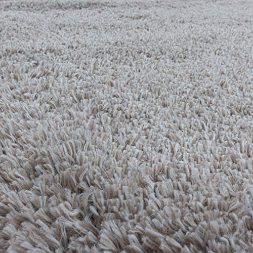 Kopenhagen - Alfombra de pelo largo (80 x 150 cm), color beige