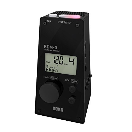 KORG Metrónomo digital estilo pirámide, negro