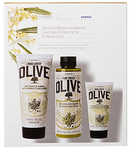 KORRES Olive Blossom - Juego de 3 botes de 525 ml